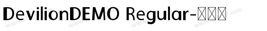 DevilionDEMO Regular字体转换